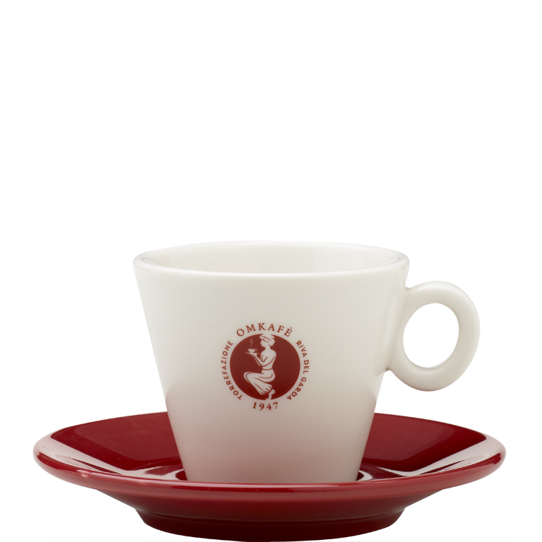 Cappuccino Tasse "OM" mit Untertasse | Artikelnummer: OM27430
