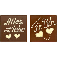 Spruchschokolade"Alles Liebe" & "Für Dich" | Artikelnummer: AL3059