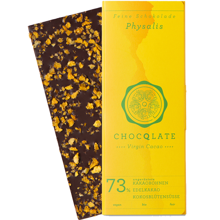 Virgin Cacao Schokolade - Physalis (BIO)* | Artikelnummer: CH120017