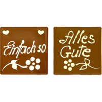 Spruchschokolade"Einfach so" & "Alles Gute" | Artikelnummer: AL3059A