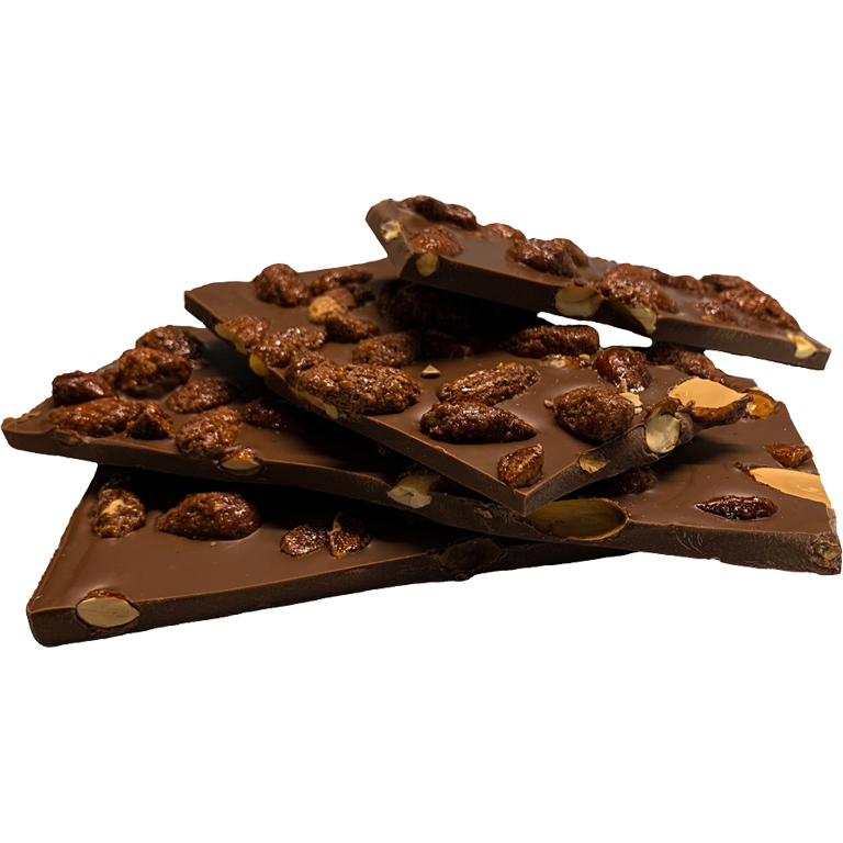 Bruch - Vollmilch gebrannte Mandeln | Artikelnummer: AL8047V