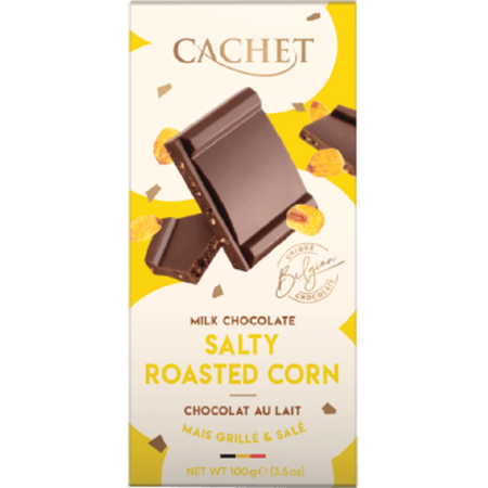 Cachet Milk Chocolate 31% - Salty Roasted Corn | Artikelnummer: CA21430