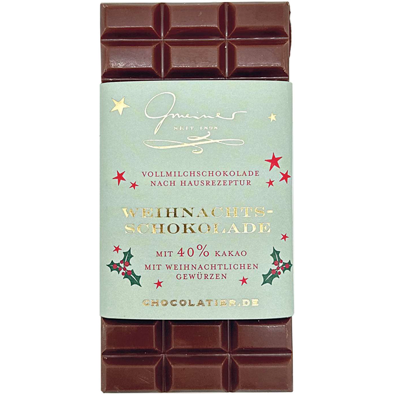 Edel-Vollmilch 40% - Weihnachtsschokolade | Artikelnummer: GM11181