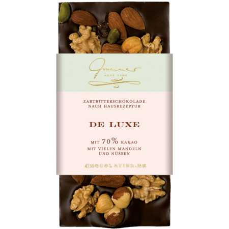 Edel-Zartbitter 70% - De Luxe Nussmischung | Artikelnummer: GM11195