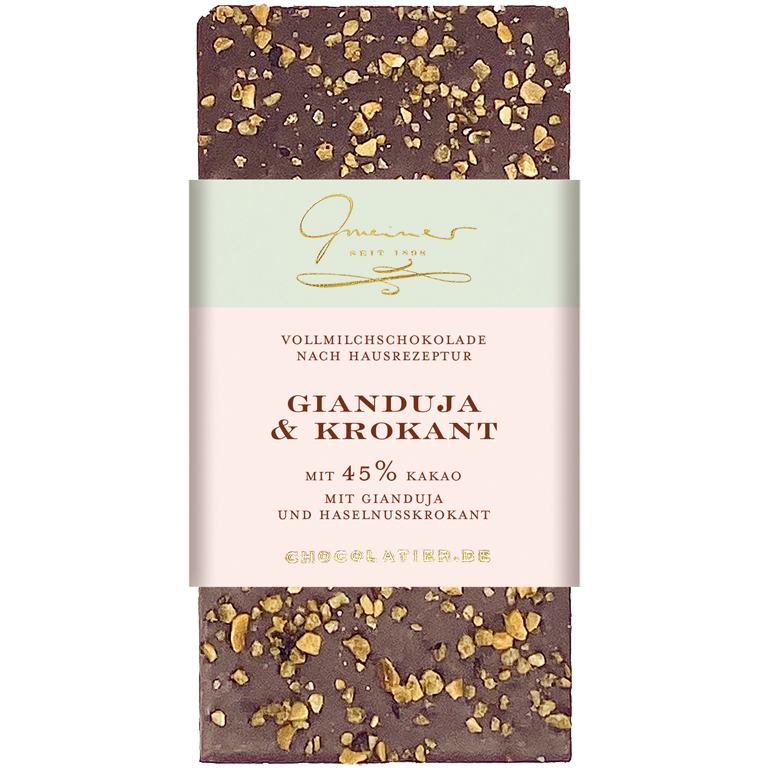 Edel-Vollmilch 45% - Gianduja & Krokant | Artikelnummer: GM11229