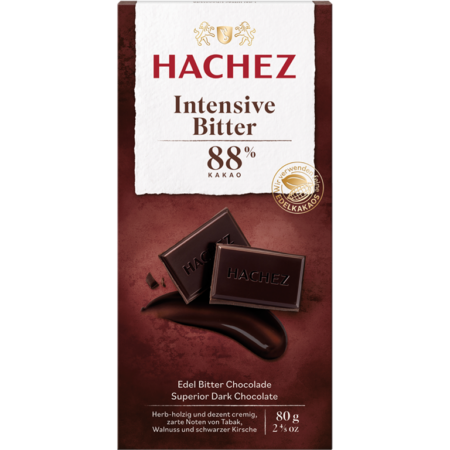 Hachez Intensive Bitter 88% | Artikelnummer: HA020962