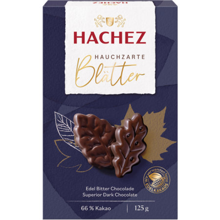 Hachez Braune Blätter Edel-Bitter | Artikelnummer: HA200111
