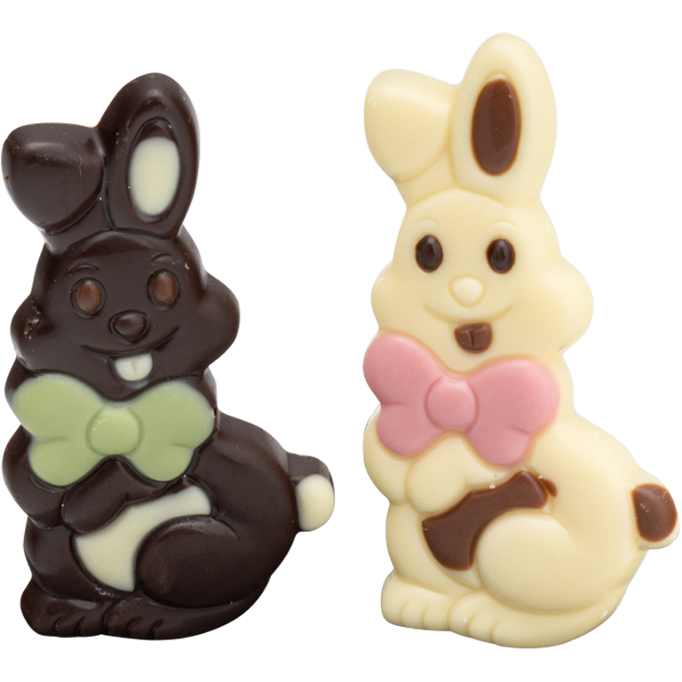 Relief Happy Bunny Zartbitter & Weiß | Artikelnummer: IC2183