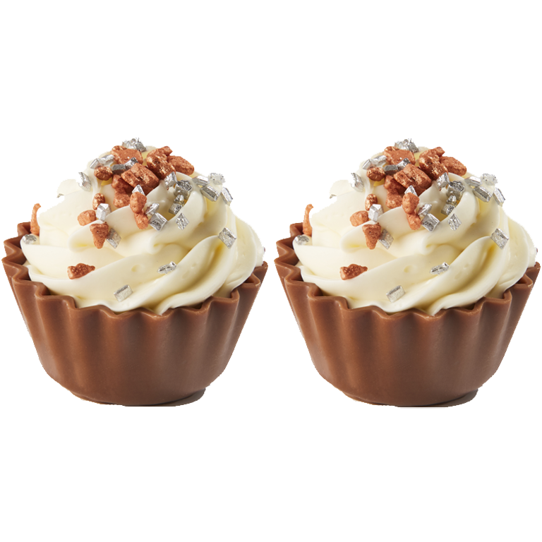 CupCake Weihnachten funkelnd weiß | Artikelnummer: IC3384