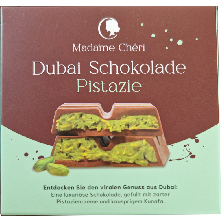 Dubai Vollmilch Pistazien Schokolade | Artikelnummer: MM0007
