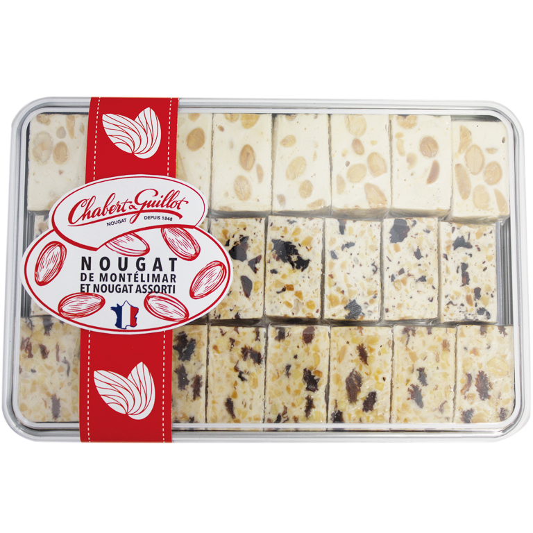 Geschenkdose Nougat de Montélimar, Nougat Rhum-Raisin, Nougat Pruneaux-Armagnac | Artikelnummer: CG40104520