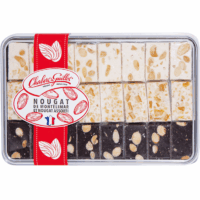 Geschenkdose Nougat de Montélimar, Nougat Chocolat, Nougat Orange-Cognac | Artikelnummer: CG40104570