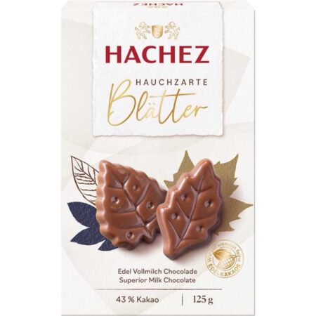 Hachez Braune Blätter Edel-Vollmilch | Artikelnummer: HA364400