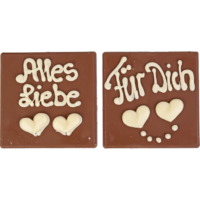 Spruchschokolade"Alles Liebe" & "Für Dich" | Artikelnummer: AL3059
