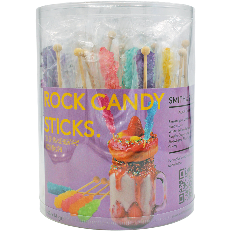 Smith & Sinclair Rock Candy Sticks Rainbox mix | Artikelnummer: PE39825