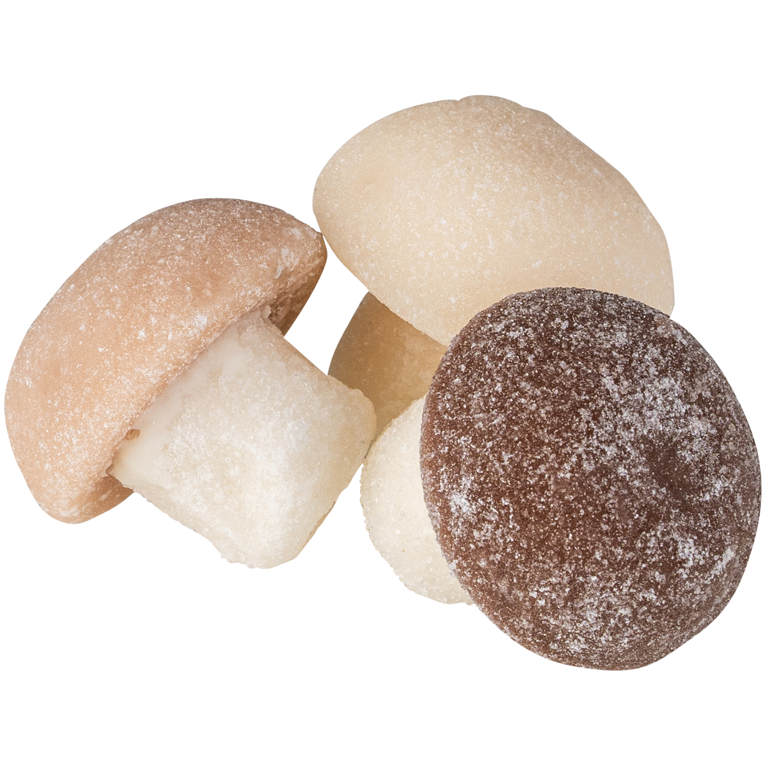 Fondant-Pilz mit Fruchtmark-Stiel | Artikelnummer: PE911