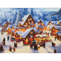 Adventskalender leer - Motiv "Weihnachtsmarkt" | Artikelnummer: ZK45001