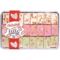 Geschenkdose Nougat de Montélimar, Nougat Pistache, Nougat Framboise | Artikelnummer: CG40104510