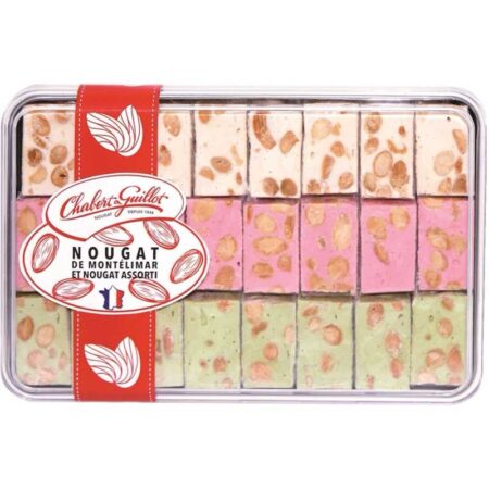 Chabert & Guillot Geschenkdose Nougat de Montélimar, Nougat Pistache, Nougat Framboise | Artikelnummer: CG40104510