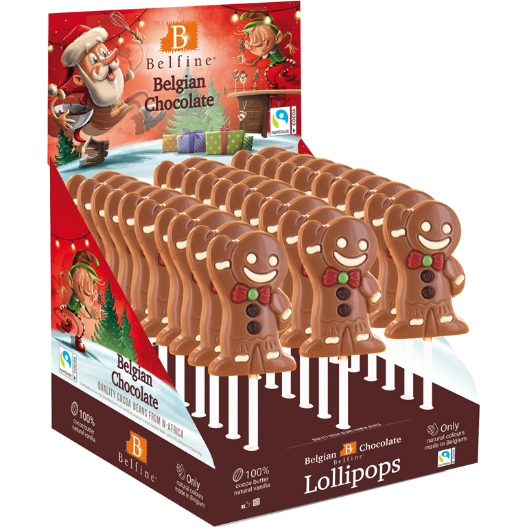 Belfine Lutscher Lebkuchenmann | Artikelnummer: BE1008464