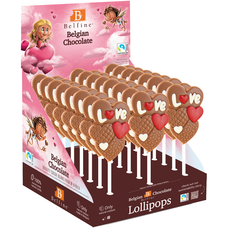 Lutscher Herzchen ''Love'' | Artikelnummer: BE1008550