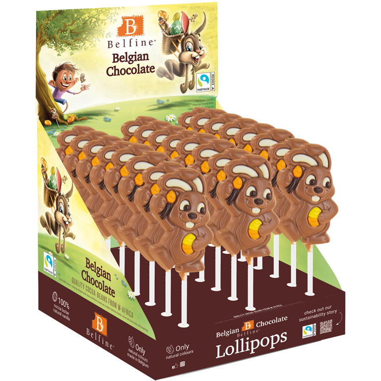 Belfine Lutscher Osterhase ''Pablo'' | Artikelnummer: BE1008551