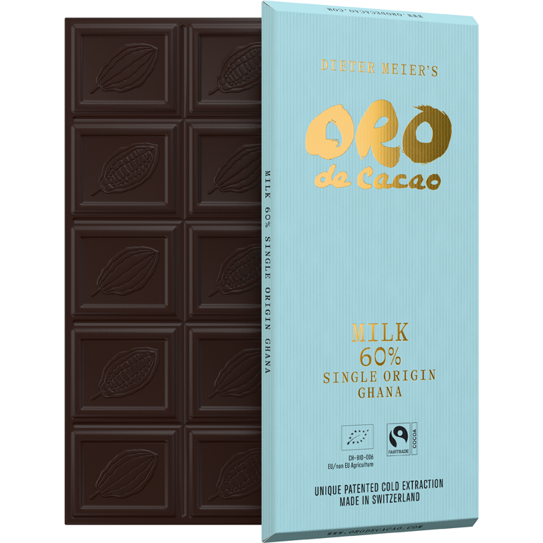 Oro de Cacao Bio&Fair - Milk 60% - Ghana* | Artikelnummer: OR2005