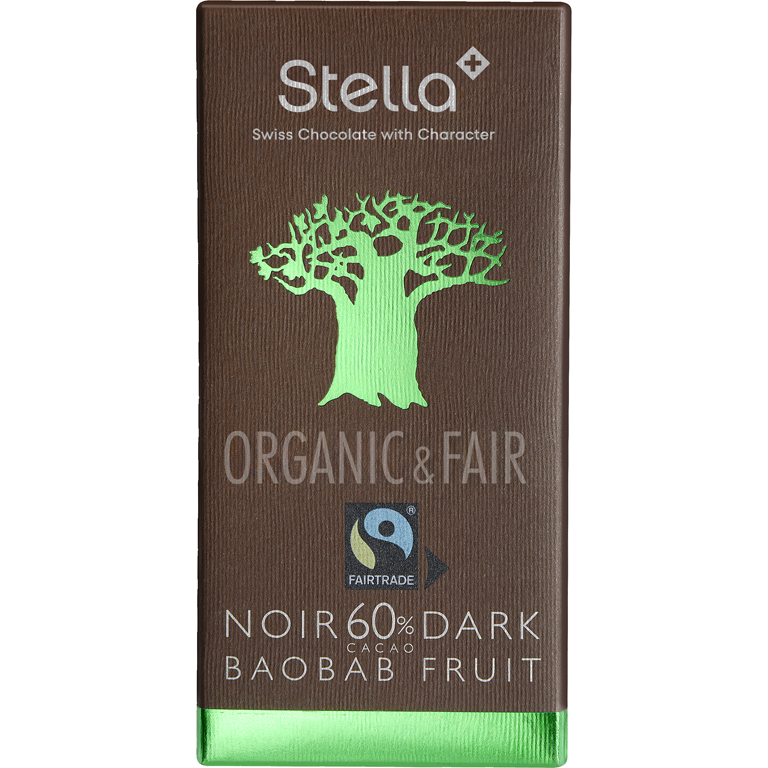 Chocolat Stella Bio&Fair - NOIR 60% with Baobab Fruit* | Artikelnummer: SE33283